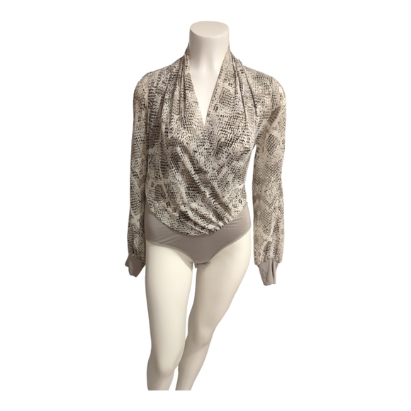 Bebe Snake Print Body Suit - Picture 2 of 4